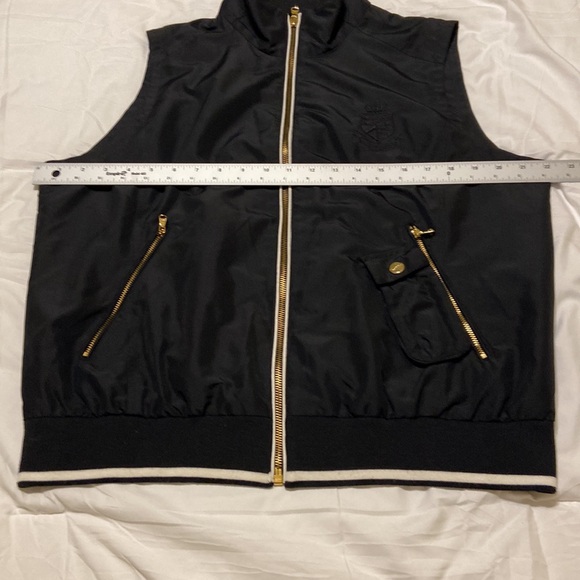 Lauren Ralph Lauren Active wear Vest Black White Gold  Size XL Lightweight EC - Picture 9 of 15